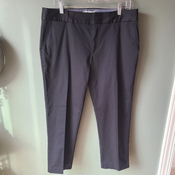 Banana Republic Pants - NWT Banana Republic Black Sateen Crop Pants, Size 12